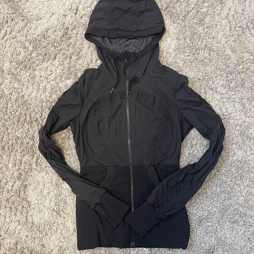 Lululemon Ribbed Black Jacket